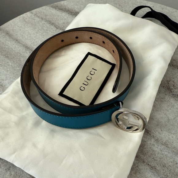 Gucci Interlocking G Buckle leather Belt main image 4